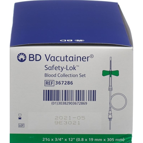 Vacutainer Blutentnah Set 21gx3/4 Grün Lang 50 Stück buy online