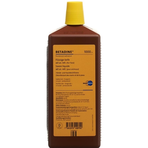 Betadine Seife Liquid Ad Us Vet. 1000ml buy online