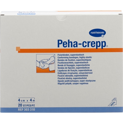 Peha Crepp S Kreppbinde 4mx4cm Weiss 20 Stück buy online