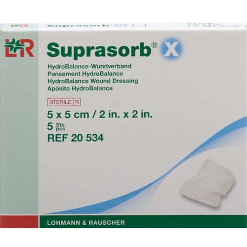 Suprasorb X Wundverband Hydrobalance 5x5cm Steril 5 Stück buy online