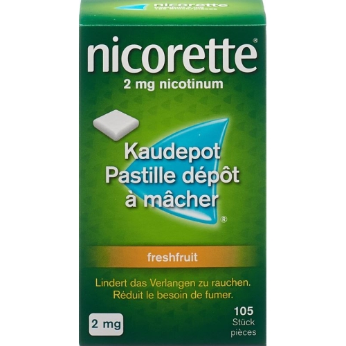 Nicorette Freshfruit 2mg 105 Kaugummi buy online