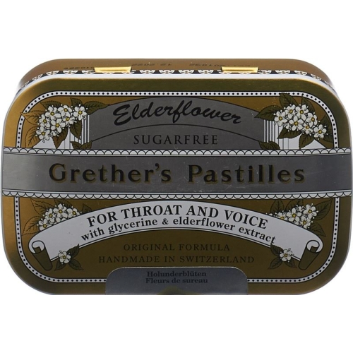 Grether’s Pastilles Elderflower Zuckerfrei Dose 110g buy online