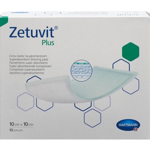 Zetuvit Plus Absorptionsverband 10x10cm 10 Stück buy online