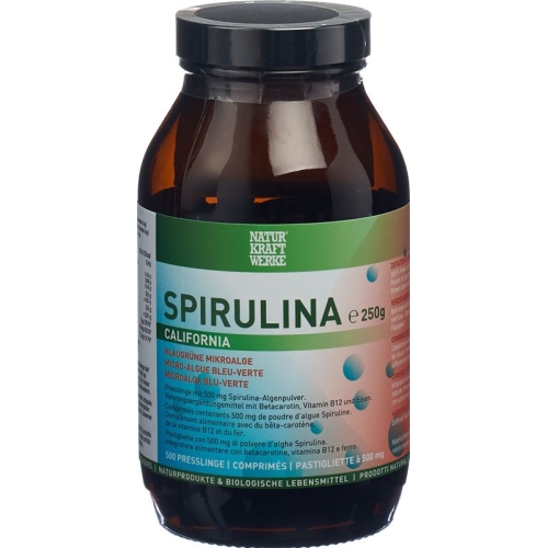 NaturKraftWerke Spirulina California Tabletten 500mg 500 Presslinge buy online