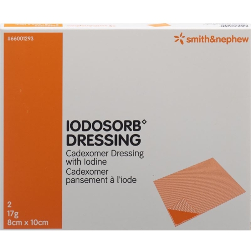 Iodosorb Dressing 17g 8x10cm 2 Stück buy online