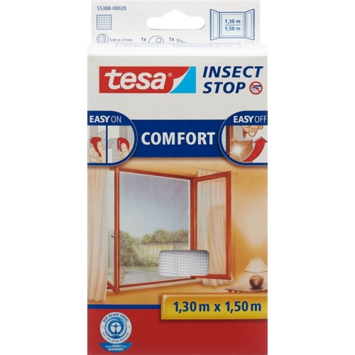 Tesa Insect Stop Comfort Fliegengitter für Fenster 1.3x1.5m Weiss buy online