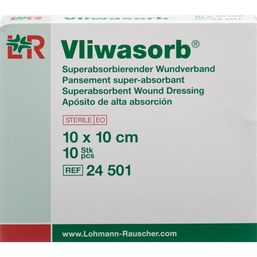 Vliwasorb Wundverband 10x10cm Steril 10 Stück buy online