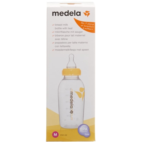 Medela Milchflasche mit Sauger 250ml M buy online