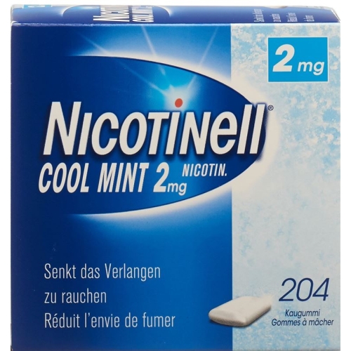 Nicotinell Cool Mint 2mg 204 Kaugummi buy online