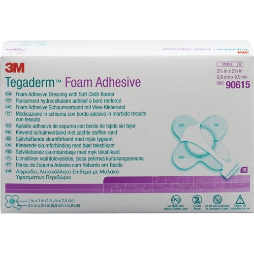 3M Tegaderm Foam Adhesive Schaumkompresse Mini Kreuzform 10 Stück buy online