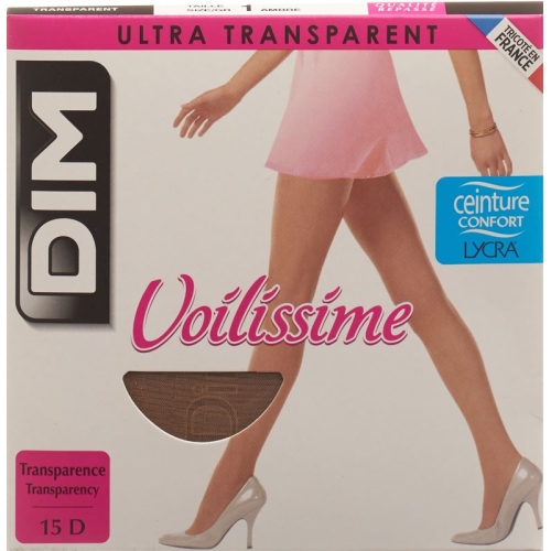 Dim Voilissime Strumpfh Transparent T1 Ambre 1 Paar buy online