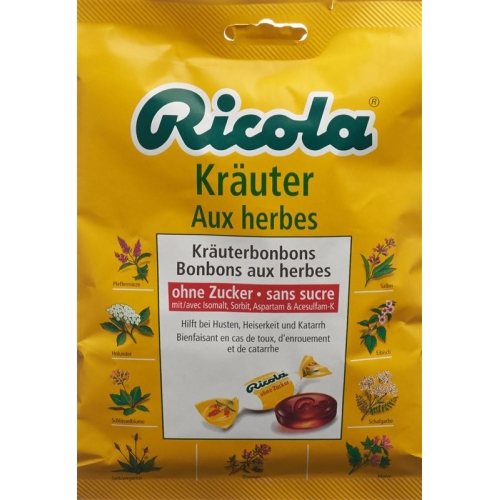 Ricola Kräuter Bonbons ohne Zucker Beutel 125g buy online