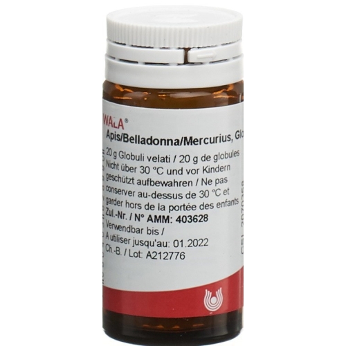 Wala Apis/belladonna/mercurius Globuli 20g buy online