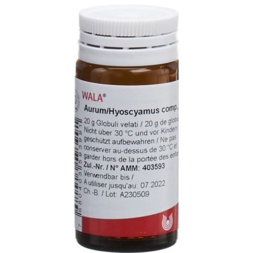 Wala Aurum/hyoscyamus Comp Globuli 20g buy online