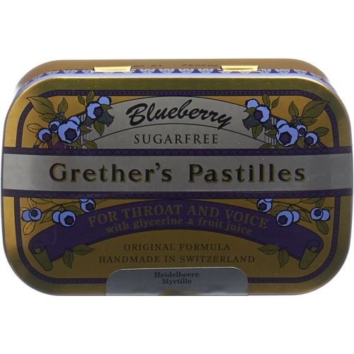 Grether’s Pastilles Blueberry Zuckerfrei Dose 110g buy online