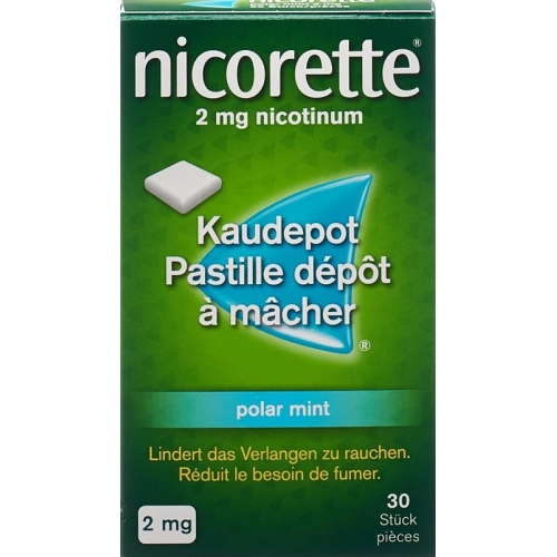 Nicorette Polar Mint Kaudepots 2mg 30 Stück buy online