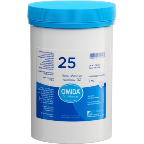 Omida Schüssler No25 Aur Chlo Nat Tabletten D 12 1000 buy online