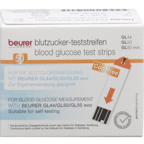 Beurer Teststreifen F Gl44+gl50 Mmol/l 2x 25 Stück buy online