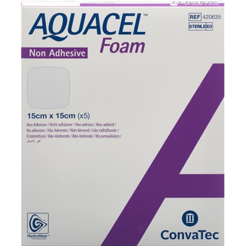 Aquacel Foam 15x15cm Non-Adhesive 5 Stück buy online