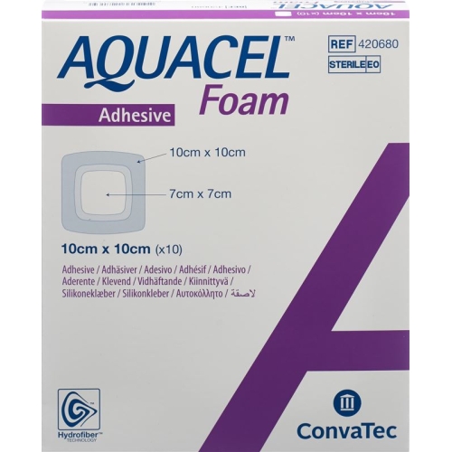 Aquacel Foam 10x10cm Adhesive 10 Stück buy online