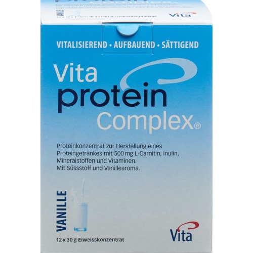 Vita Protein Complex Pulver Vanille 12 Beutel 30g buy online