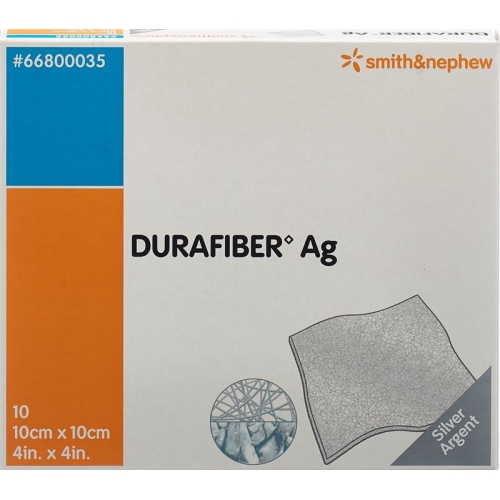 Durafiber Ag Wundauflage 10x10cm Steril 10 Stück buy online