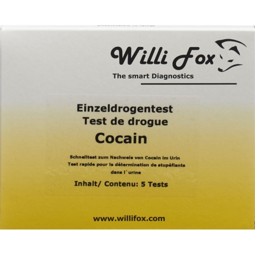 Willi Fox drug test cocaine individual urine 5 pcs