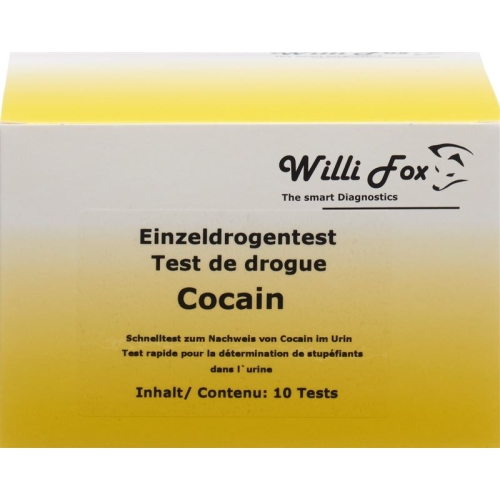 Willi Fox drug test cocaine individual urine 10 pcs