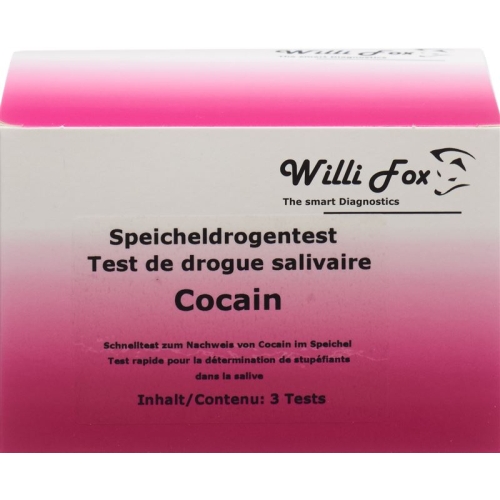 Willi Fox cocaine drug test saliva 3 pcs