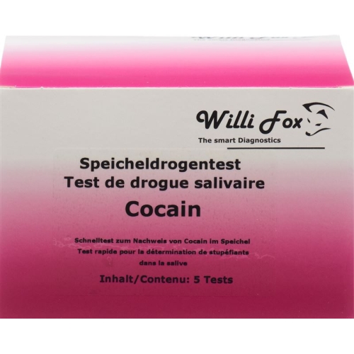 Willi Fox cocaine drug test saliva 5 pcs