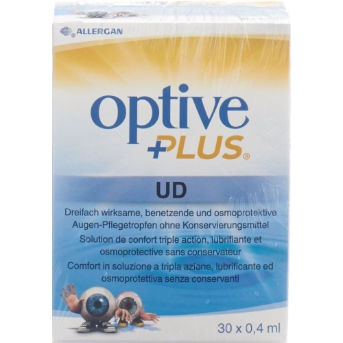 Optive Plus UD eye care drops 30 Monodos 0.4 ml