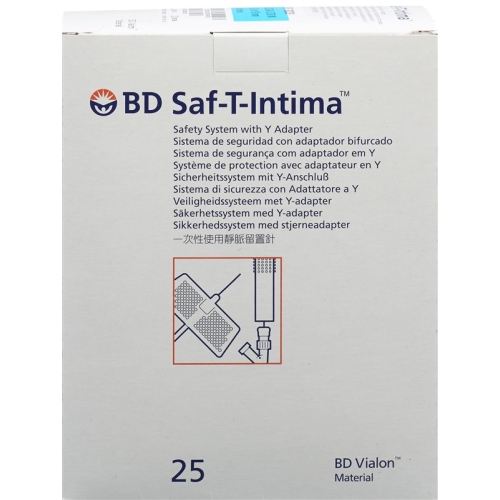 BD Saf-T-Intima 22G 0.9x19mm blue 25 pcs