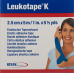 Leukotape K plaster bandage 5mx2.5cm blue