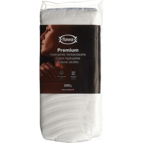 Flawa Premium hydrophilic absorbent cotton 100% cotton 200 g