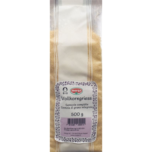 Morga whole wheat semolina bio bud Battalion 500 g