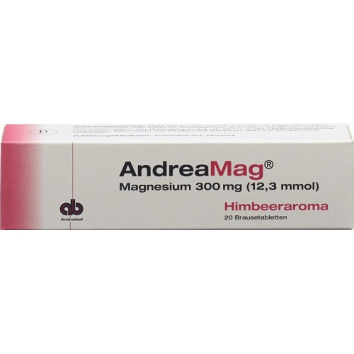 Andreamag Brausetabl 300 mg with raspberry flavor 20 pcs