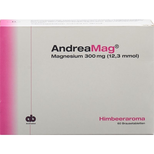 Andreamag Brausetabl 300 mg with raspberry flavor 60 pcs