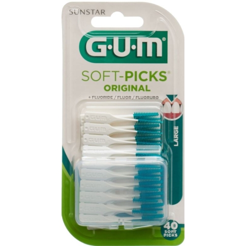 GUM SUNSTAR bristles Softpicks Large 40 pcs