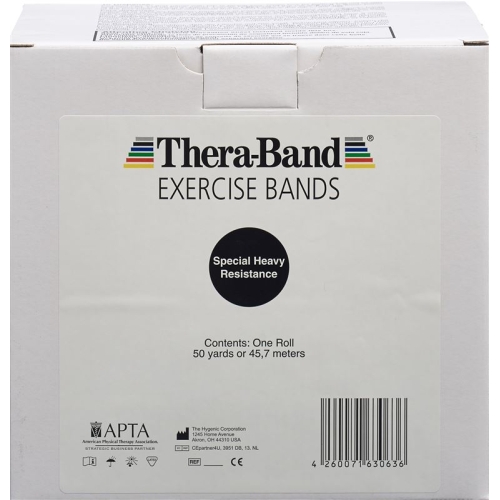 Theraband 45mx12.7cm black special strong