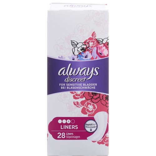 always Discreet incontinence liner 28 pieces