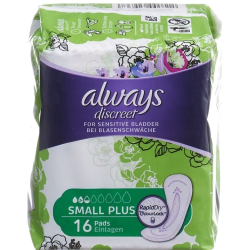 always Discreet incontinence Small Plus 16 pcs