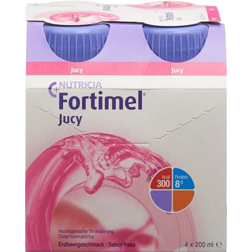 Fortimel JUCY strawberry 4 Fl 200 ml
