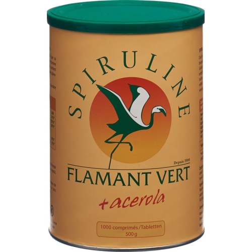 Spirulina Flamant Vert + Acerola (Vitamin C) Tabl 500 mg 1000 pc buy online