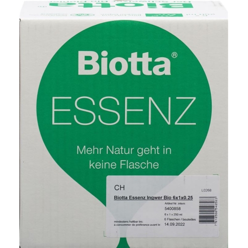 Biotta Bio Essence ginger 6 Fl 2.5 dl