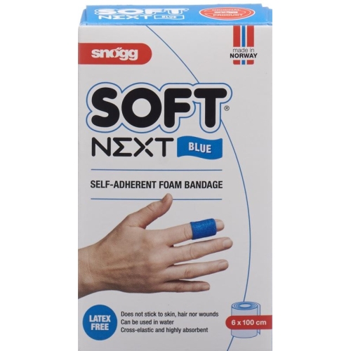 Snögg soft patch Next 6cmx1m blue