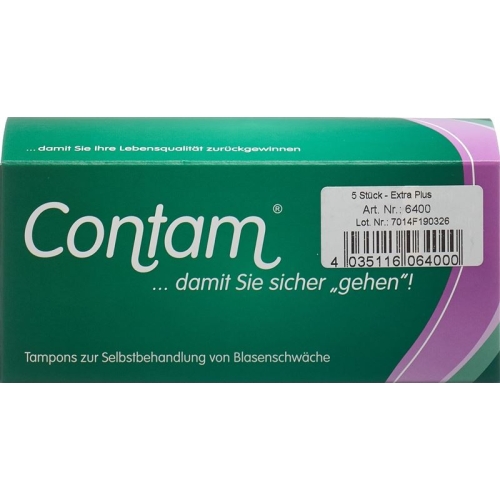 Contam Vaginaltampon 40mm Extra Plus special size 5 pcs