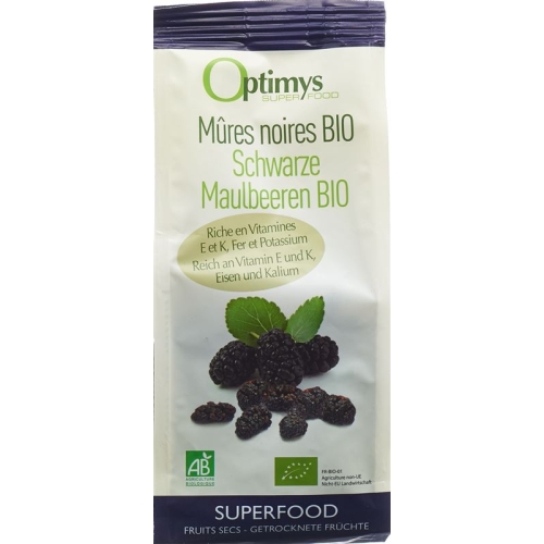 Optimys black mulberries Bio 180 g