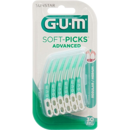 GUM SUNSTAR bristles Softpicks Advanced Regular 30 pcs