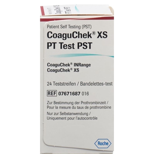 CoaguChek XS PT PST German / Italian / Dutch / French 24 pcs