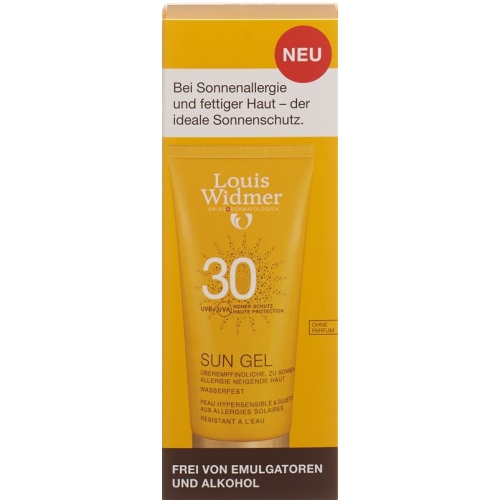 Louis Widmer Sun Gel 30 Unscented 100ml buy online